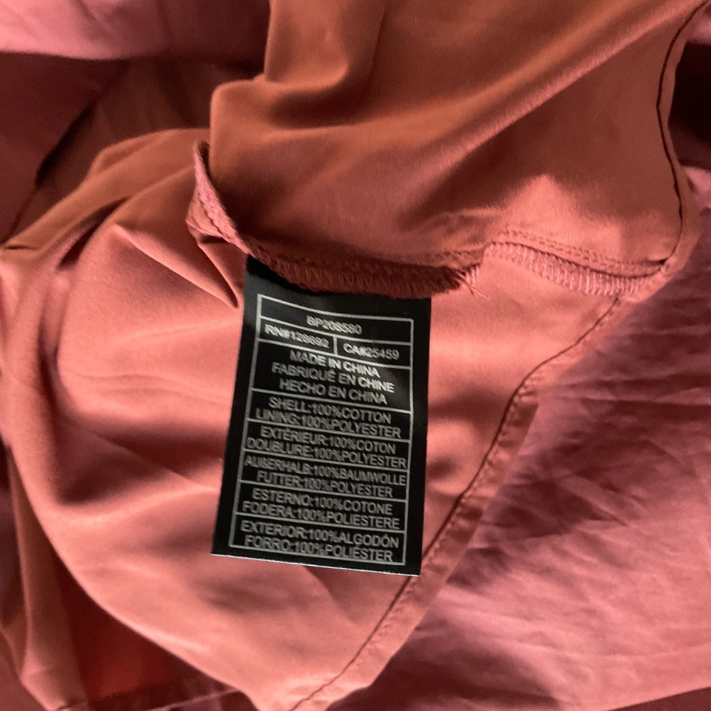 Steve Madden Rust Red Midi Dress with Smocked Waist - Picture 5 of 5